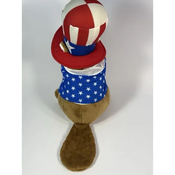 Buc-ee's Patriotic Bucky Beaver 13" Fourth Of July Memorial Day Stuffed Plush - Picture 4 of 10